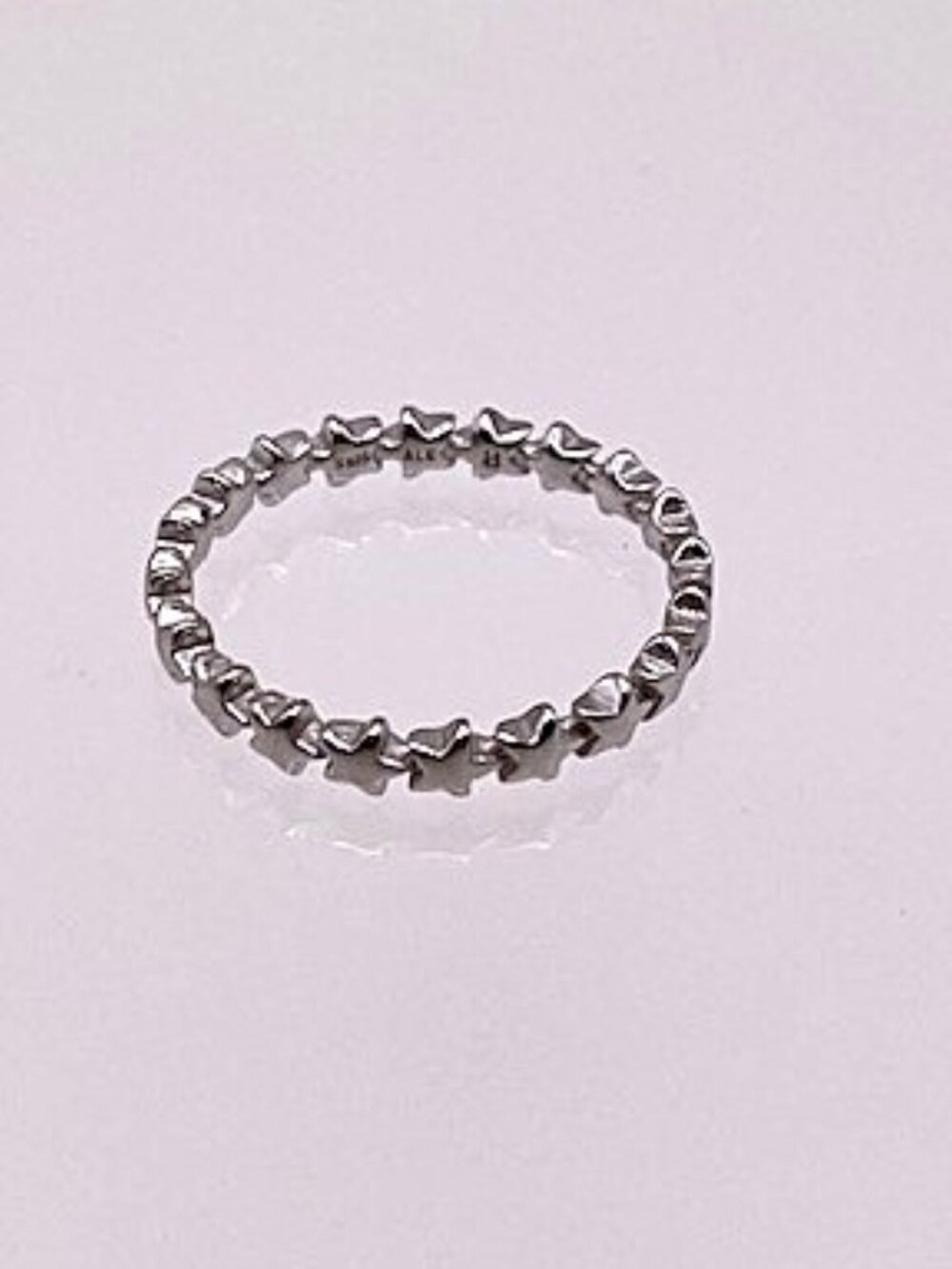 Pandora Ring Stars Sterling Silver S925 ALE Size 8 - Picture 4 of 4